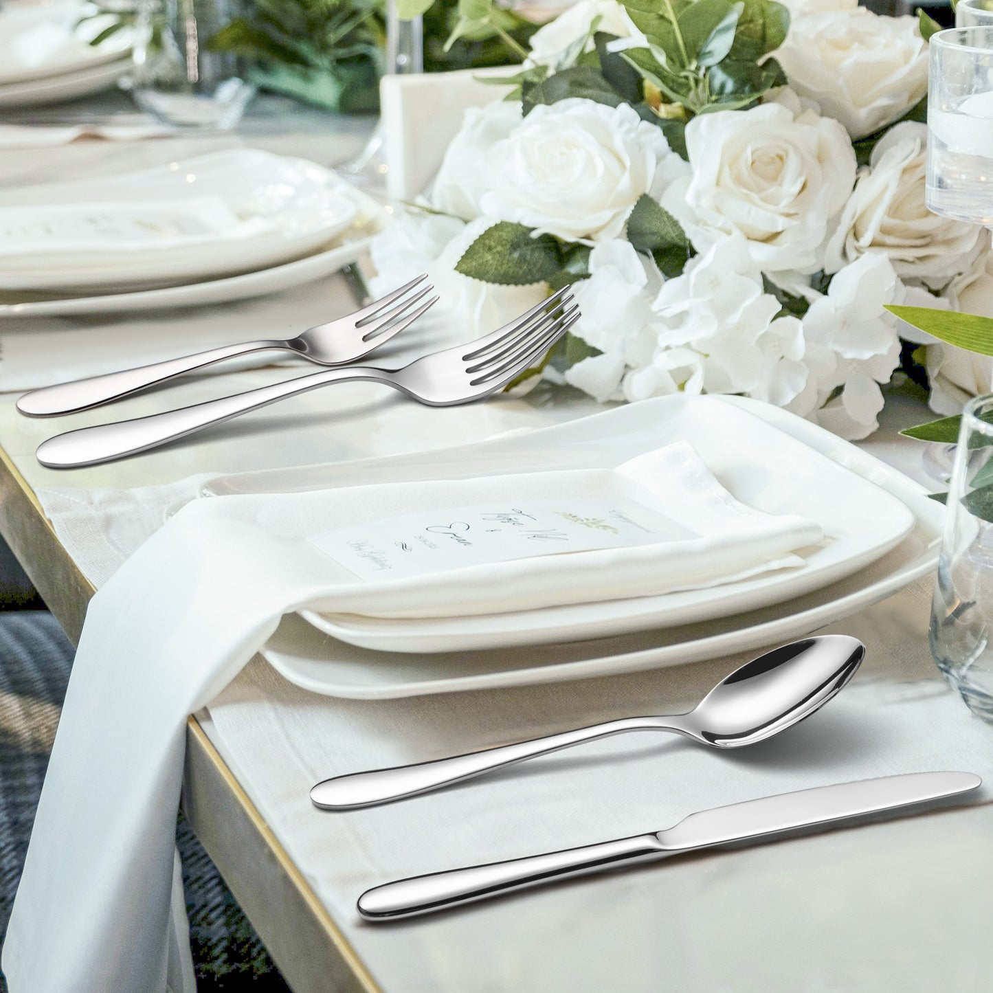 KH2000 Mirror-Finish Flatware Set
