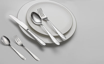 KH2000 Mirror-Finish Daisy Print Flatware Set
