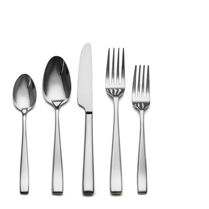 Slanted Mirror-Finish Flatware Set