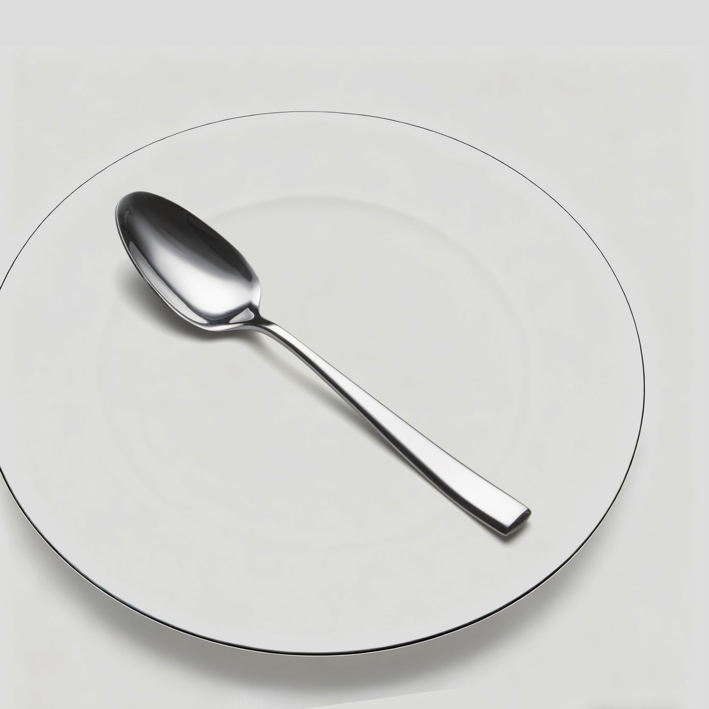 Slanted Mirror-Polish Big Spoon