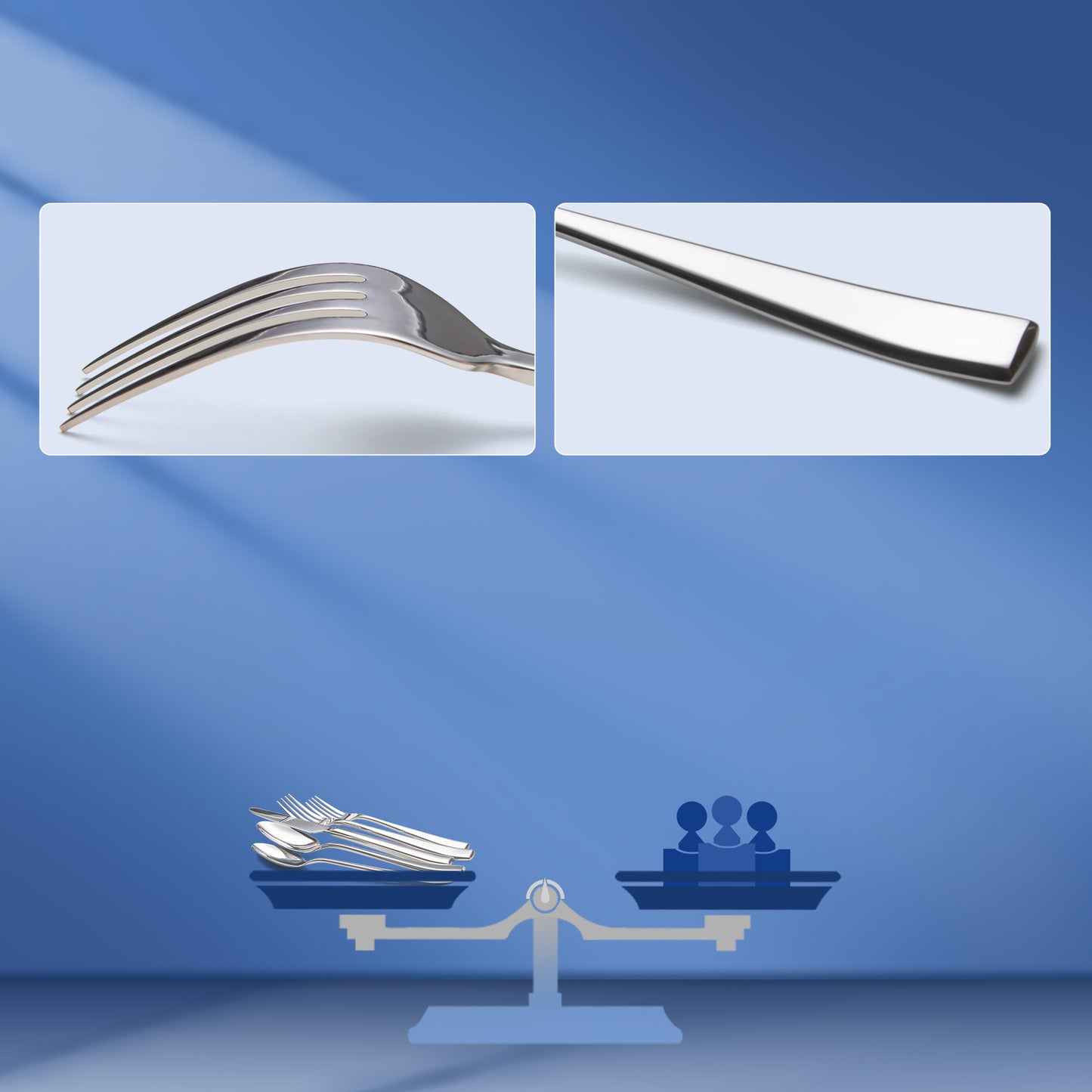 Slanted Mirror-Finish Flatware Set