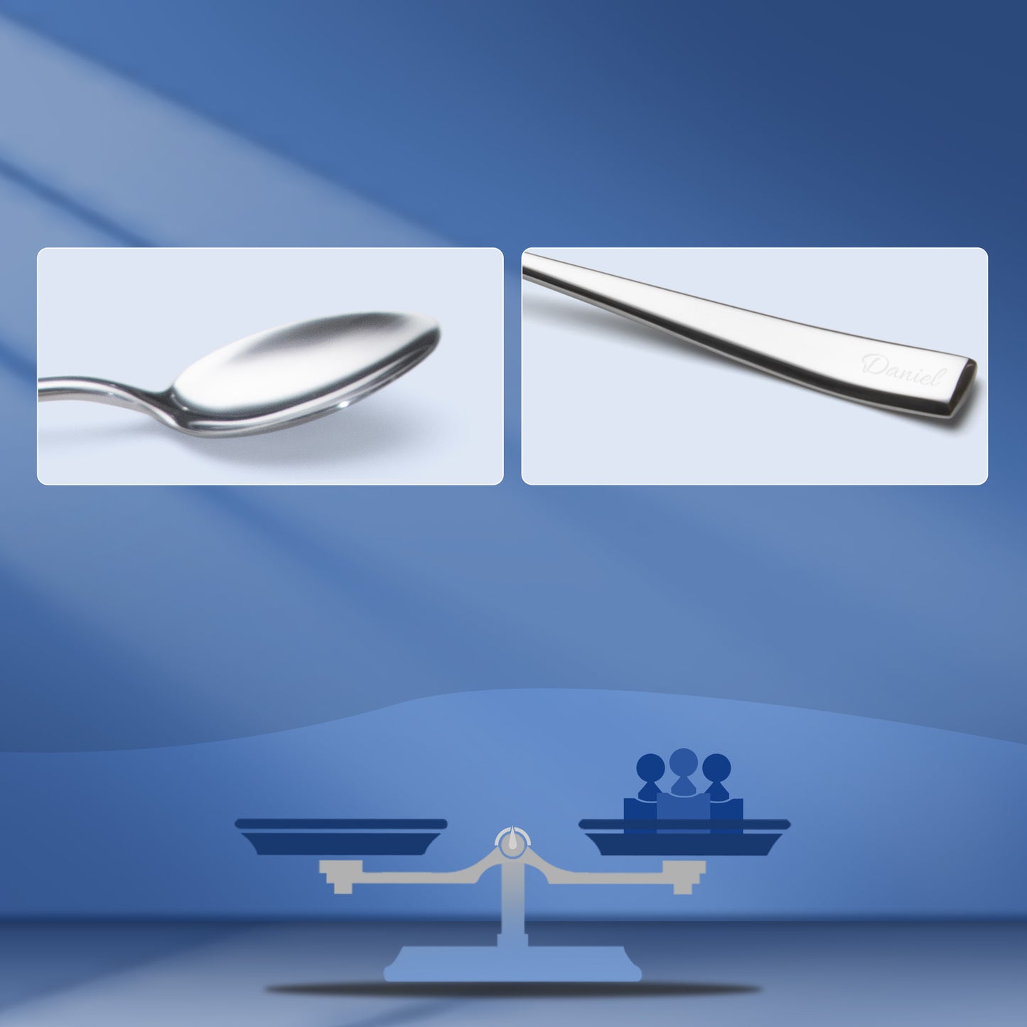Slanted Mirror-Polish Big Spoon
