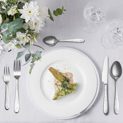 KH2000 Mirror-Finish Daisy Print Flatware Set