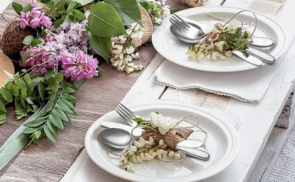 KH2000 Mirror-Finish Daisy Print Flatware Set