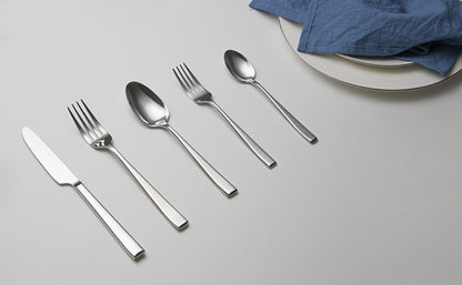 Slanted Mirror-Finish Flatware Set