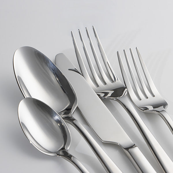 Slanted Mirror-Finish Flatware Set