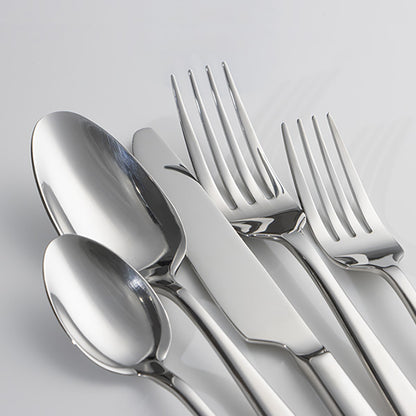 Slanted Mirror-Finish Flatware Set